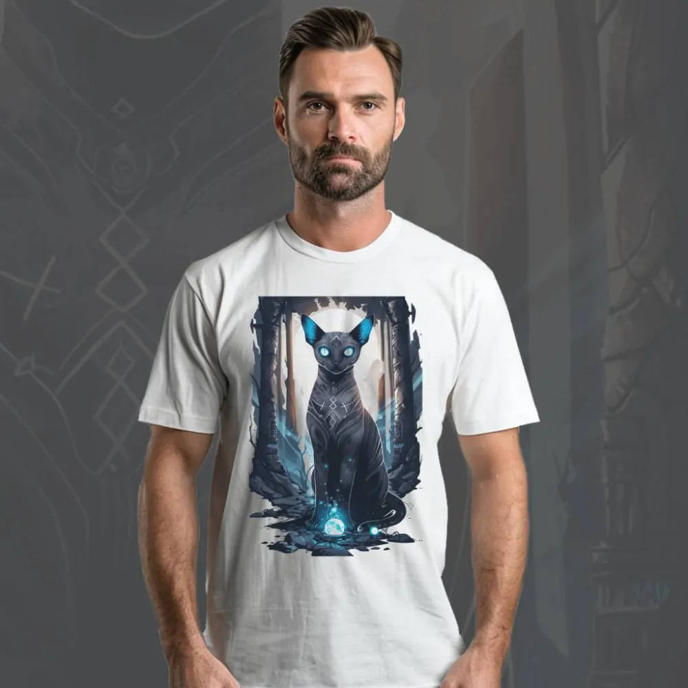 Pánské tričko - Moonlit Cat