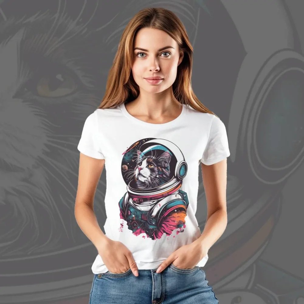 Dámské tričko - Astro Cat 