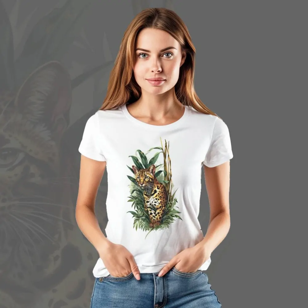 Dámské tričko - Tropical Cat