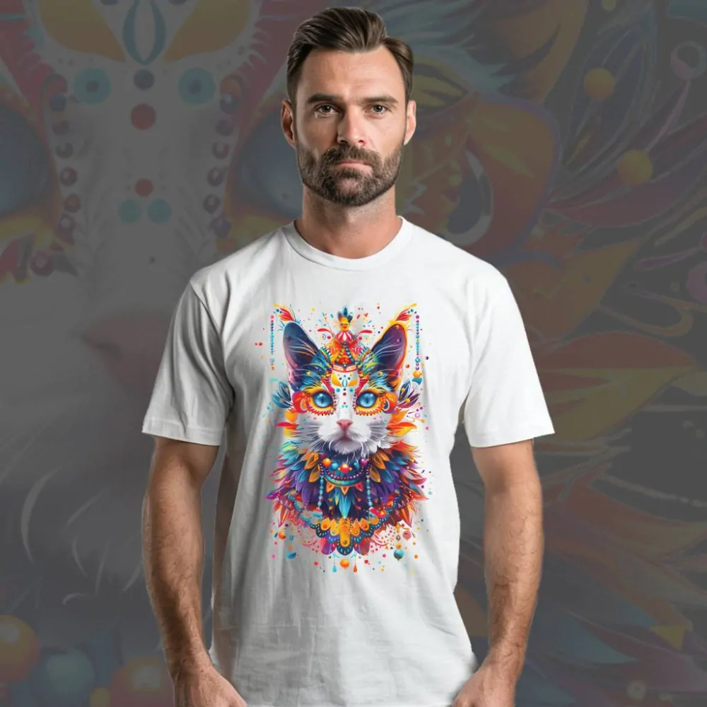 Pánské tričko - Carneval Cat