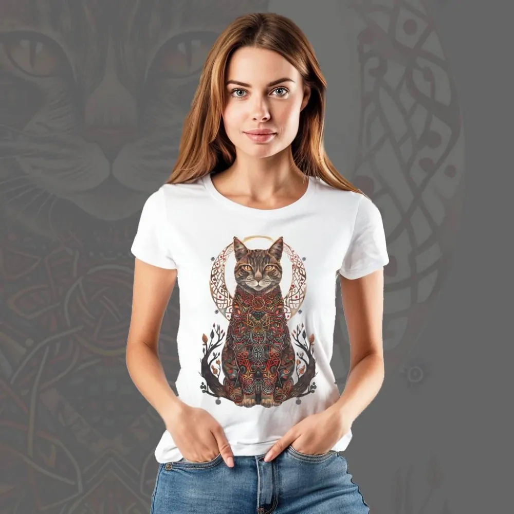 Dámské tričko - Celtic Cat