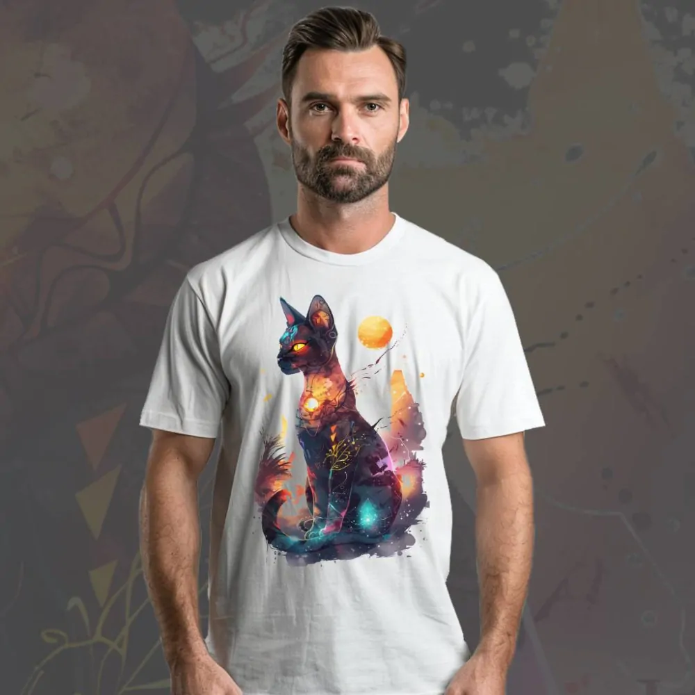 Pánské tričko - Galaxy Cat