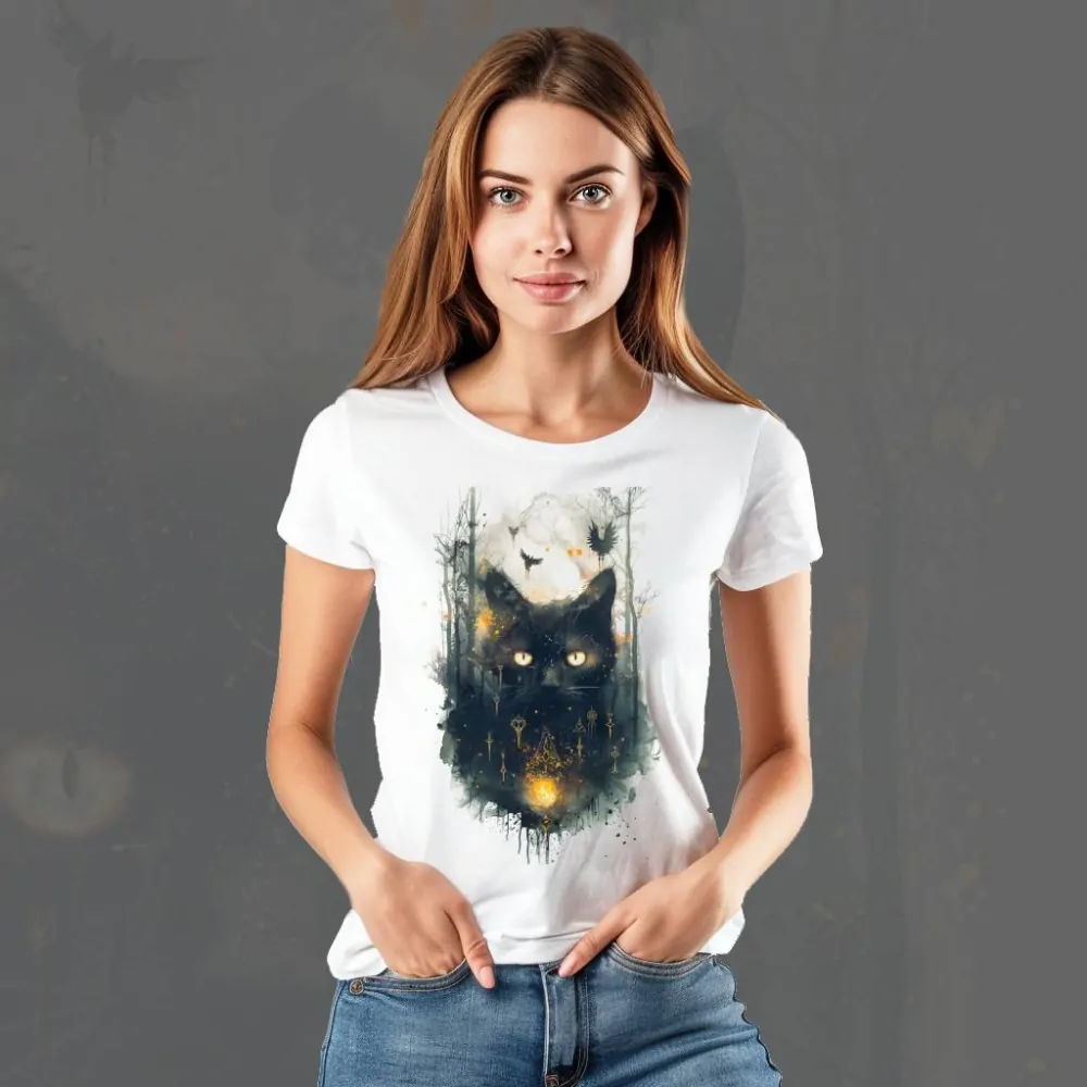 Dámské tričko - Fire Cat