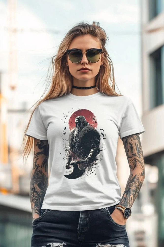 Dámské tričko - Temný Vikingský válečník