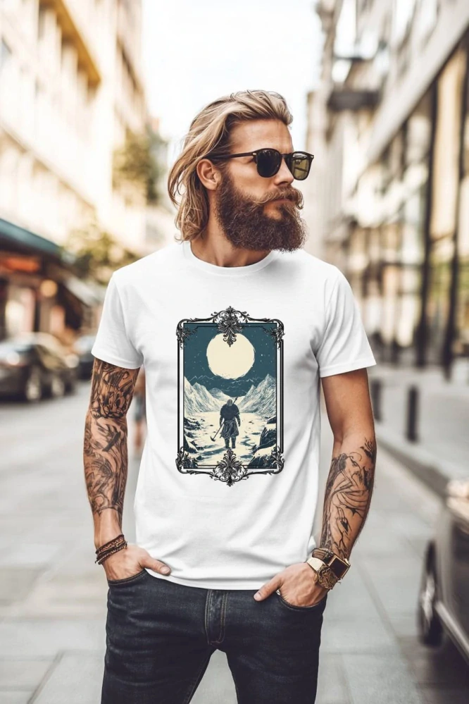 Pánské tričko - Viking na mrazivém Severu