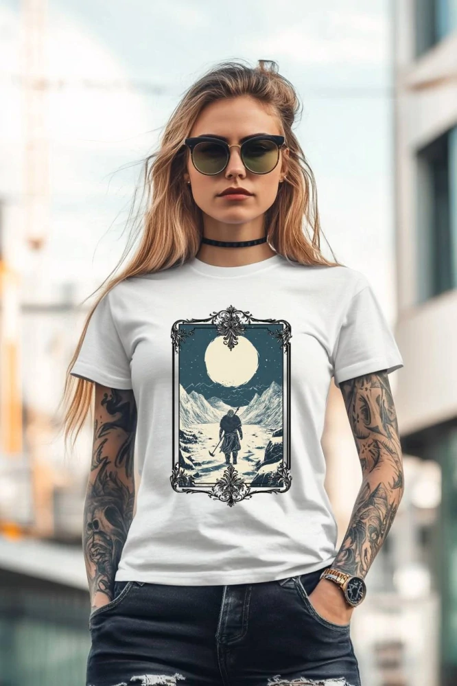 Dámské tričko - Viking na mrazivém Severu