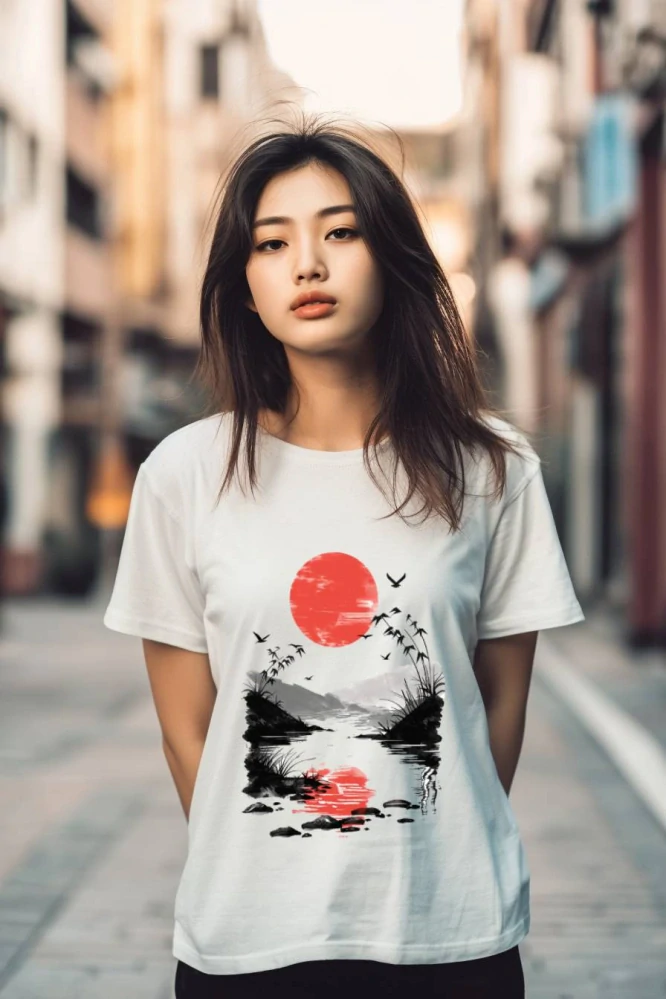 Pánské tričko - Japonská příroda