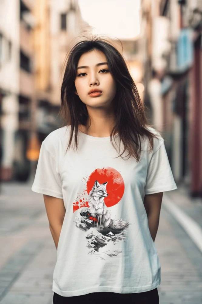 Dámské tričko - Měsíční liška