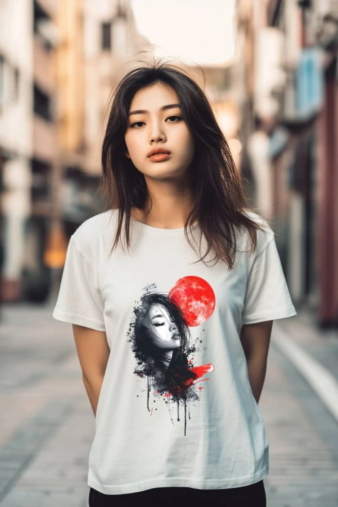 Dámské tričko - Japonka za úplňku