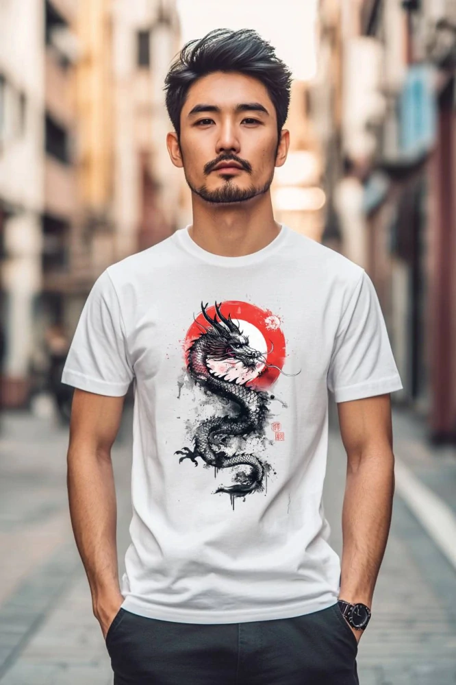 Pánské tričko - Japonský drak