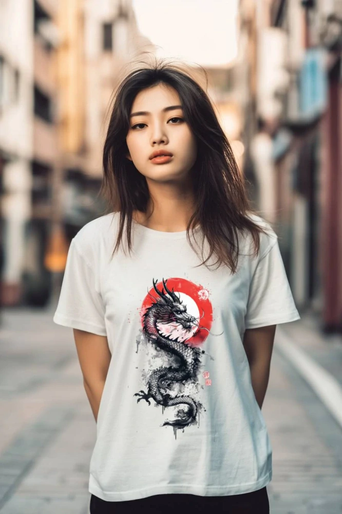 Dámské tričko - Japonský drak