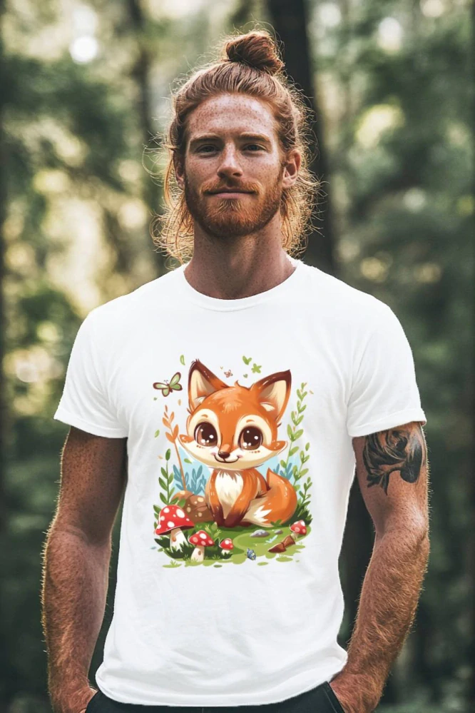 Pánské tričko - Liška ve větříku