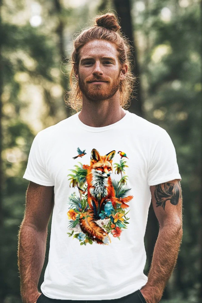 Pánské tričko - Liška v Karibiku