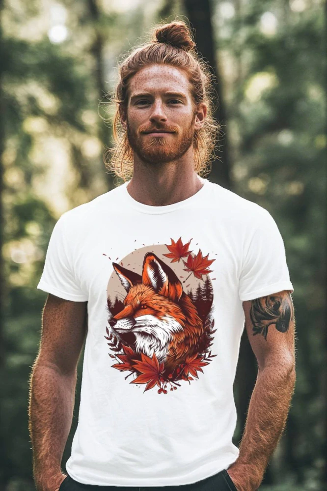 Pánské tričko - Liška podzimu