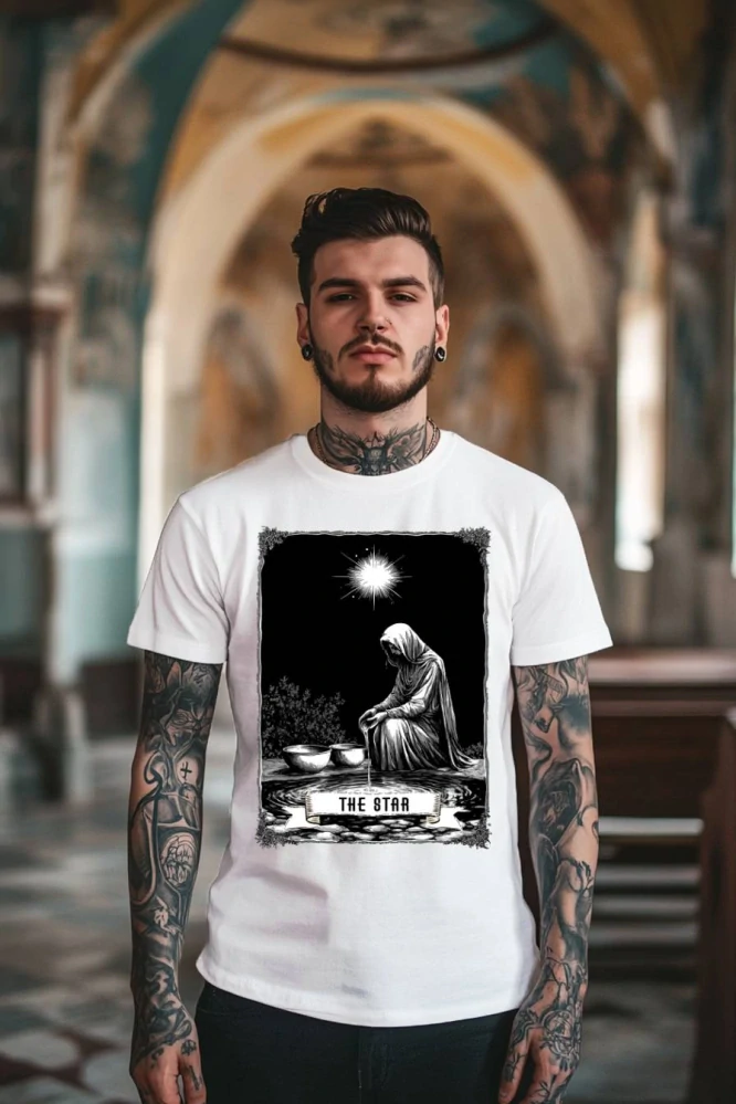 Pánské tričko - The Star - Hvězda - Tarot - Velká Arkána