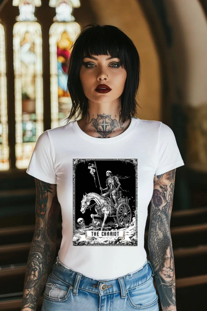 Dámské tričko - The Chariot - Vůz - Tarot - Velká Arkána