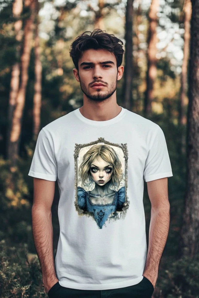 Pánské tričko - Dolů králičí norou – Down the Rabbit Hole