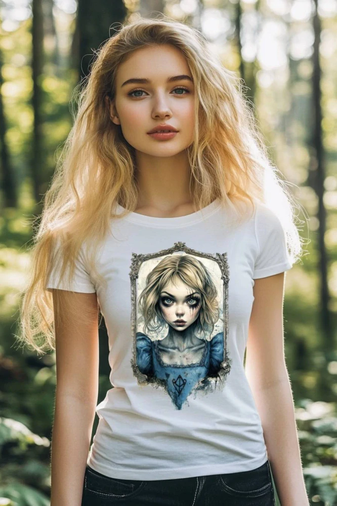 Dámské tričko - Dolů králičí norou – Down the Rabbit Hole