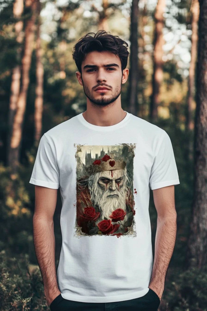 Pánské tričko - Srdcový král – King of Hearts