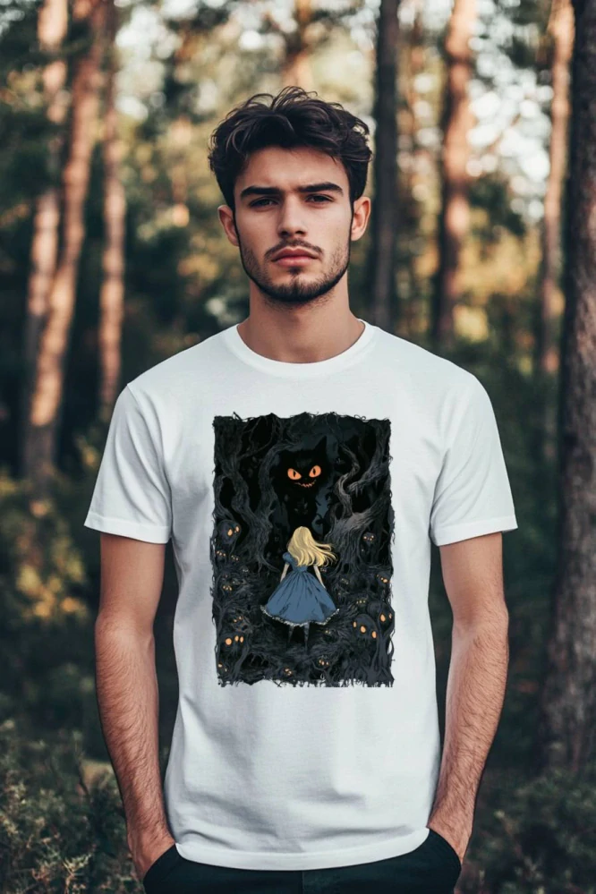 Pánské tričko - Ztracená v říši divů – Lost in Wonderland