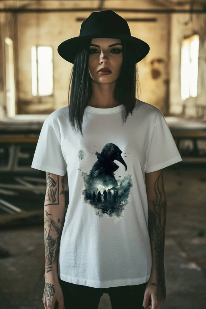 Dámské tričko - Mistr Rozkladu – Plague Doctor - Morový Doktor