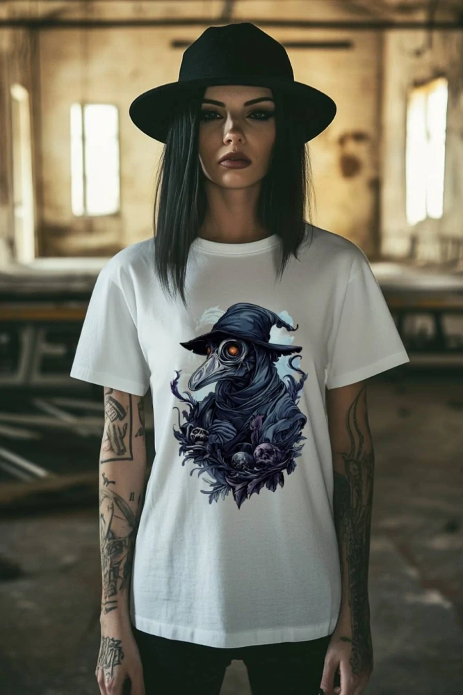 Dámské tričko - Lékař Stínů – Plague Doctor - Morový Doktor