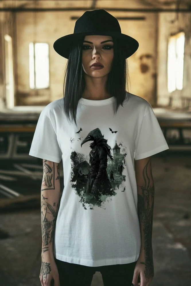 Dámské tričko - Poslední Ochránce – Plague Doctor - Morový Doktor