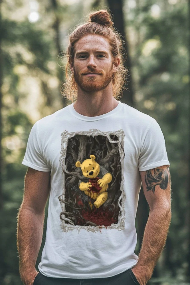 Pánské tričko - Medvídek Pú – Krvavé Pohrdání