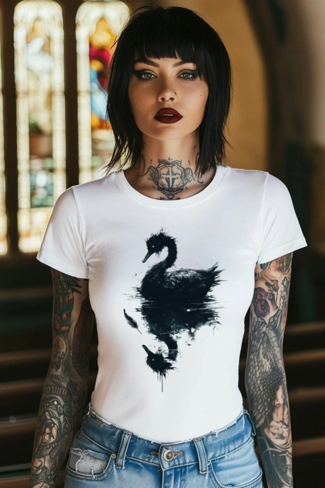 Dámské tričko - Ošklivé Káčátko – Krev v Labutím Peří