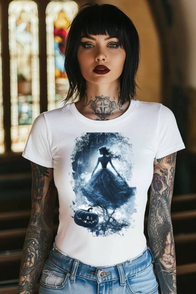 Dámské tričko - Popelka – Stíny na Plese