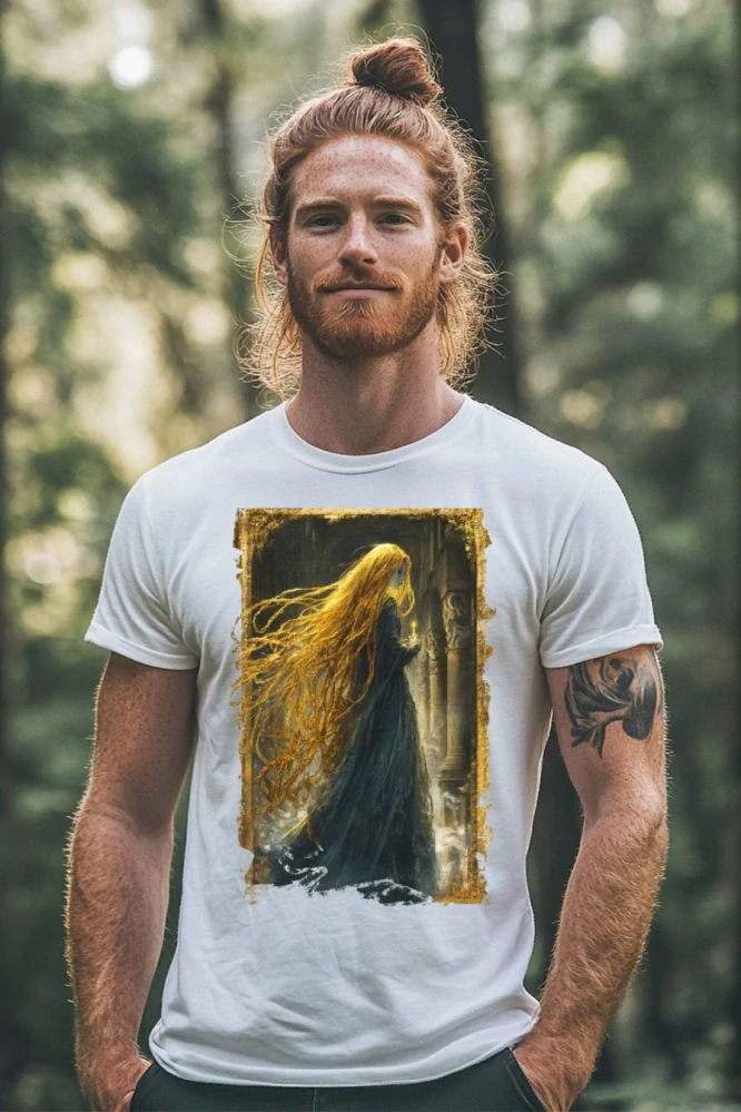 Pánské tričko - Zlatovláska – Vlasy ze Zlata, Osud z Temnoty