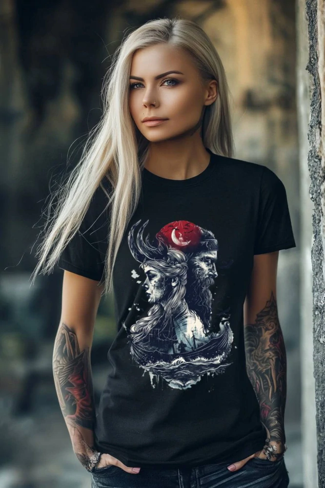 Dámské tričko - Úsvit Vikingského páru