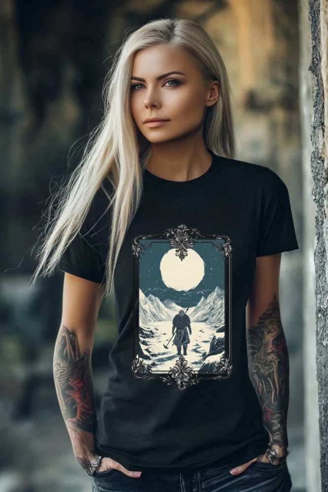 Dámské tričko - Viking na mrazivém Severu