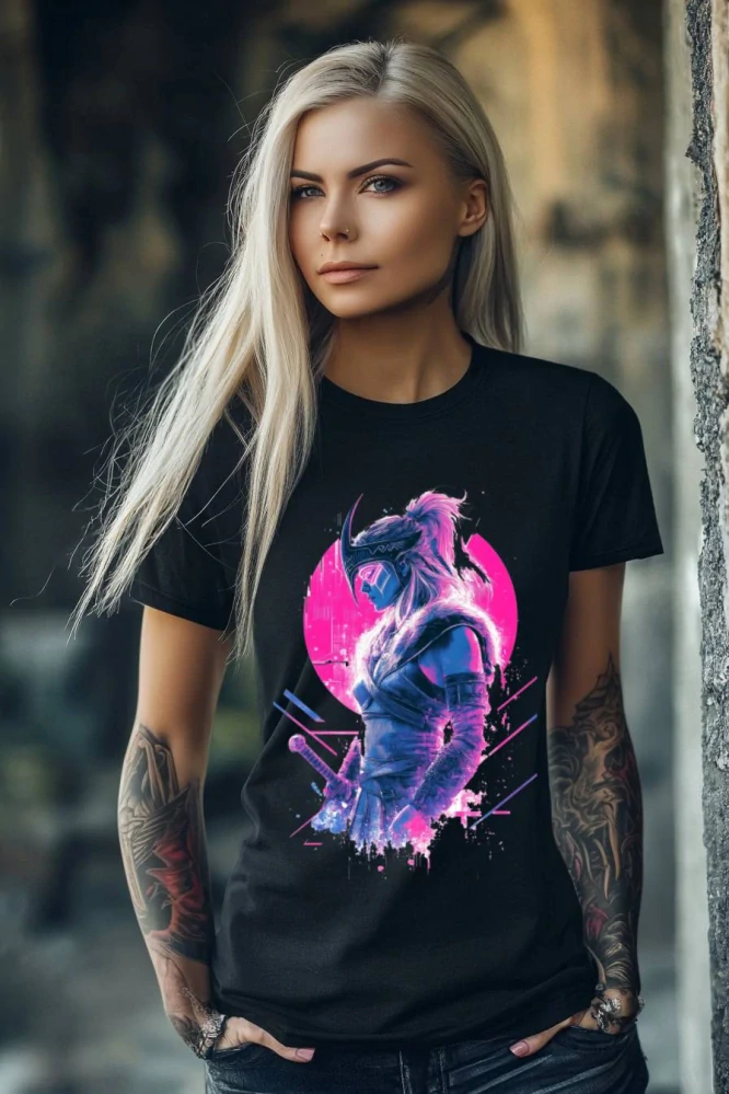 Dámské tričko - Retro Vikingská válečnice