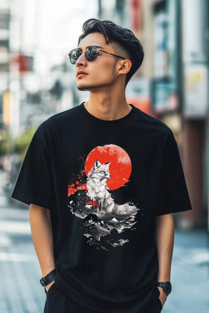 Pánské tričko - Měsíční liška