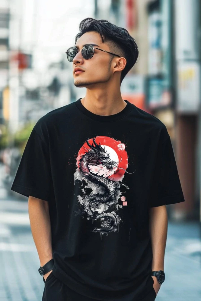 Pánské tričko - Japonský drak