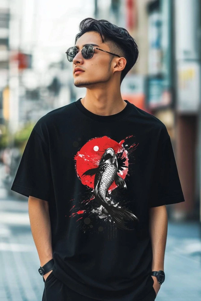 Pánské tričko - Japonský Koi kapr