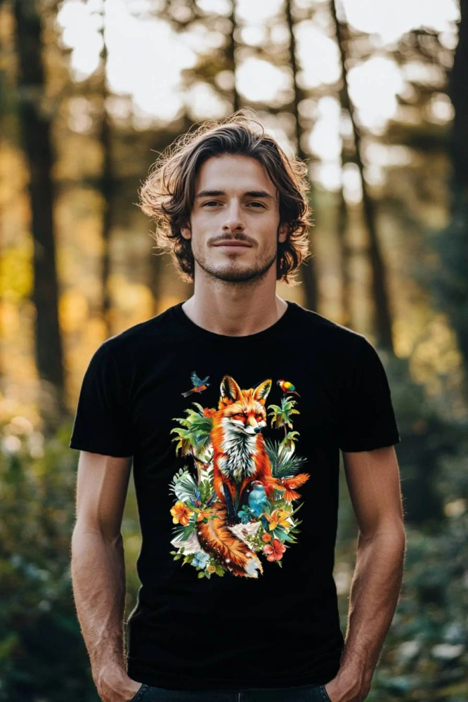 Pánské tričko - Liška v Karibiku