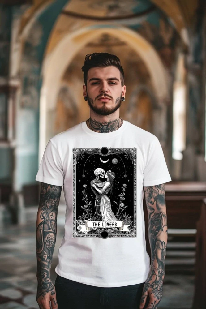 Pánské tričko - The Lovers – Milenci – Tarot – Velká arkána