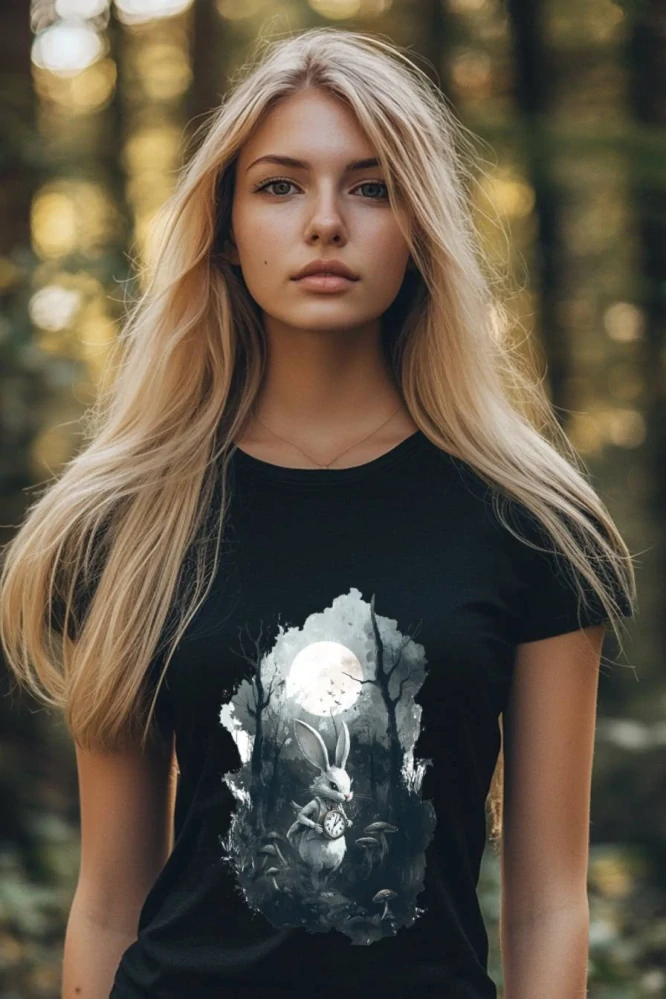 Dámské tričko - Bílý králík – White Rabbit