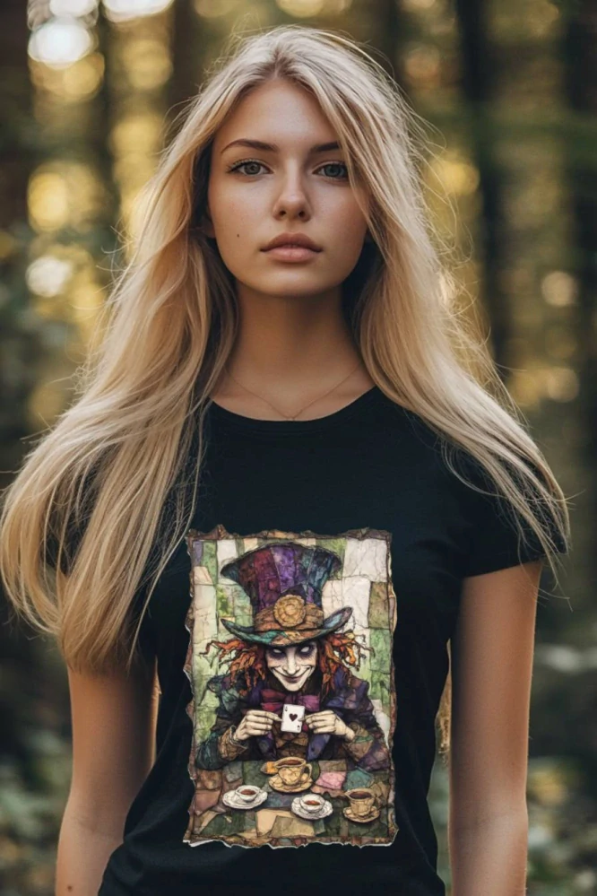 Dámské tričko - Kloboučníkův čaj – Hatter’s Tea Time