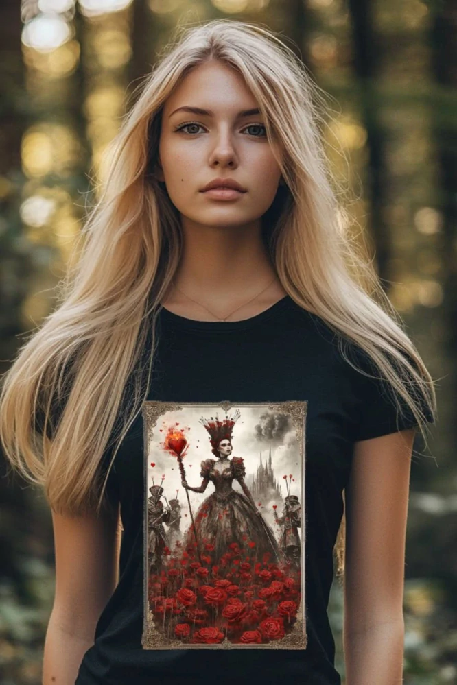 Dámské tričko - Srdcová královna – Queen of Hearts