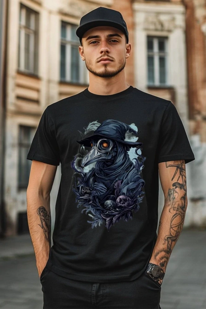 Pánské tričko - Lékař Stínů – Plague Doctor - Morový Doktor