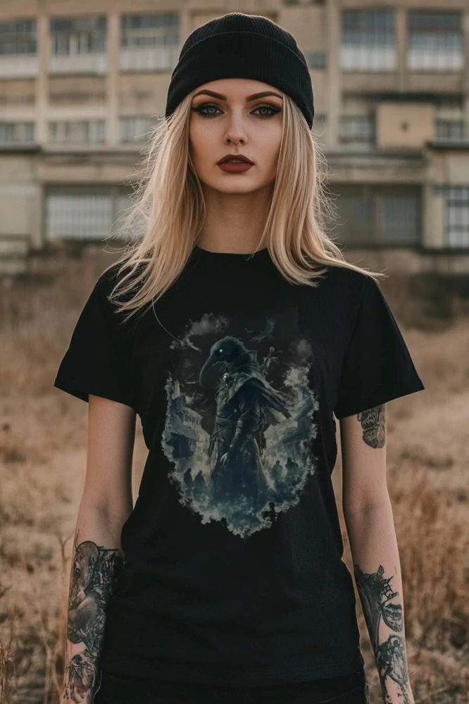 Dámské tričko - Pohřební Chirurg – Plague Doctor - Morový Doktor