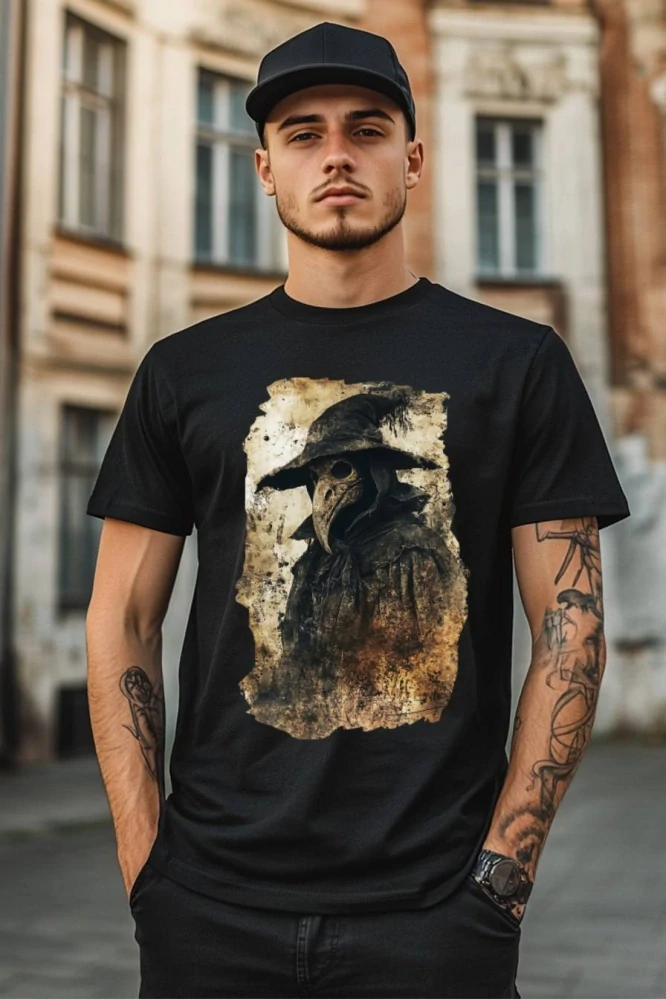 Pánské tričko - Ticho před Pohromou – Plague Doctor - Morový Doktor