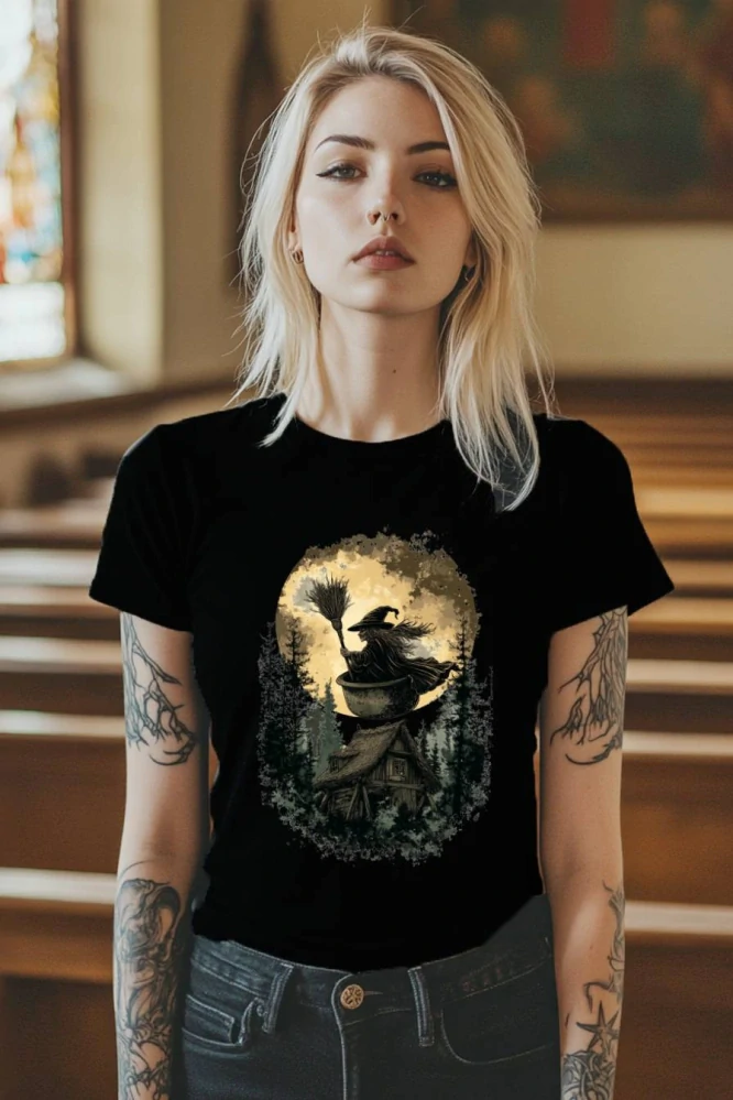 Dámské tričko - Baba Jaga – Pekelná Chýše