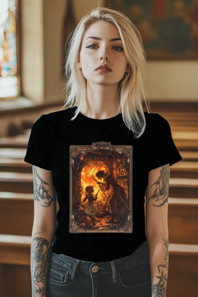 Dámské tričko - Jeníček a Mařenka - Moment Překvapení