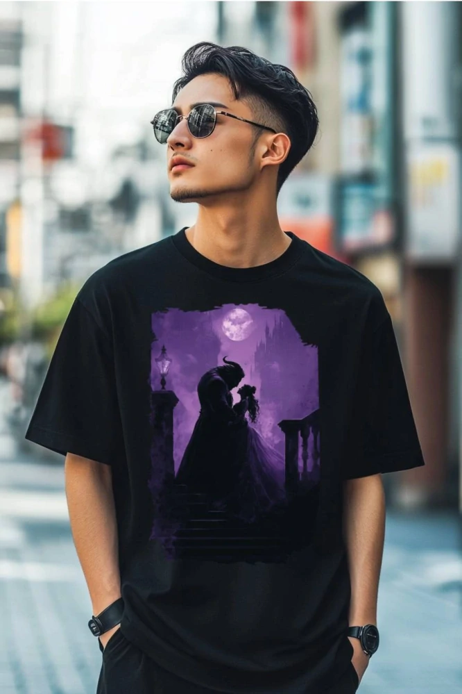 Pánské tričko - Kráska a Zvíře – Hladové Oči