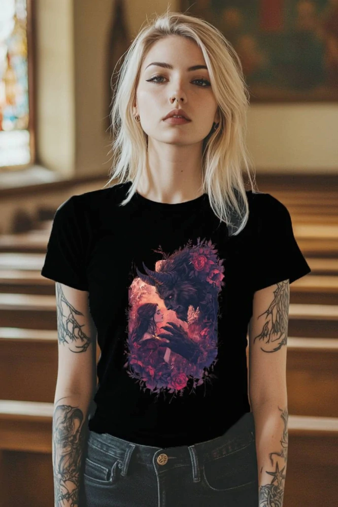 Dámské tričko - Kráska a Zvíře – Prokletá Růže