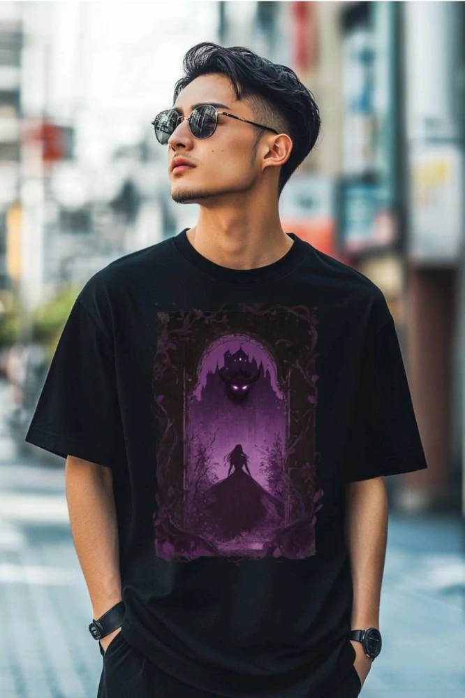 Pánské tričko - Kráska a Zvíře – Šelma v Temnotě